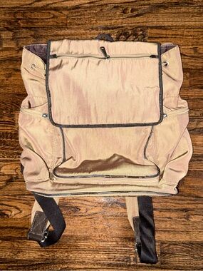 Fossil Nylon Backpack Brown Casual Rucksack Travel School Bag Unisex